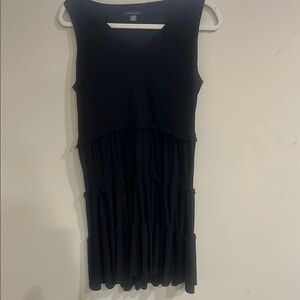 Tommy Hilfiger Black Sleeveless V-Neck Midi Sundress